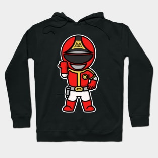 DynaRed Super Sentai Chibi Style Kawaii Hoodie